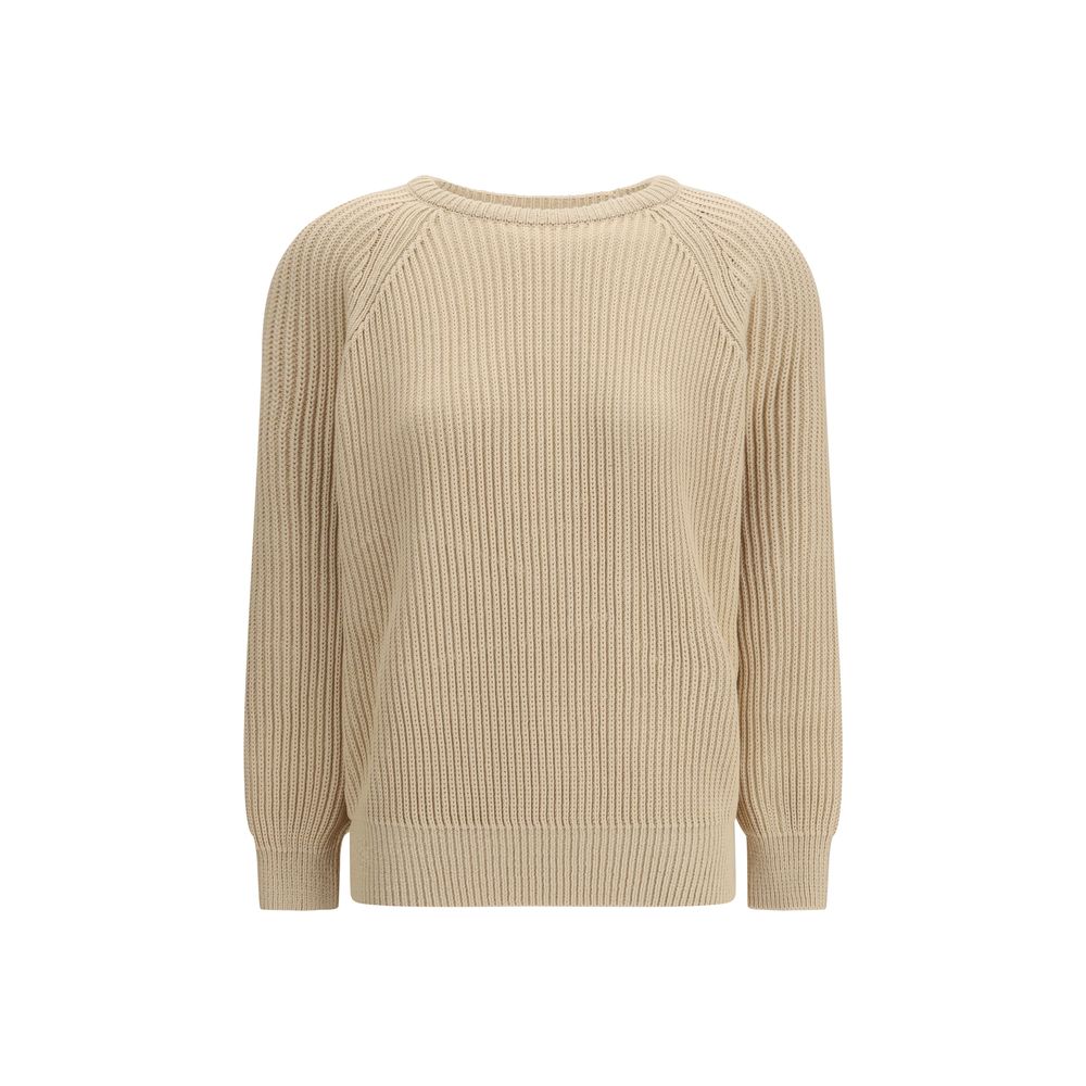 Beige Cotton Sweatshirt