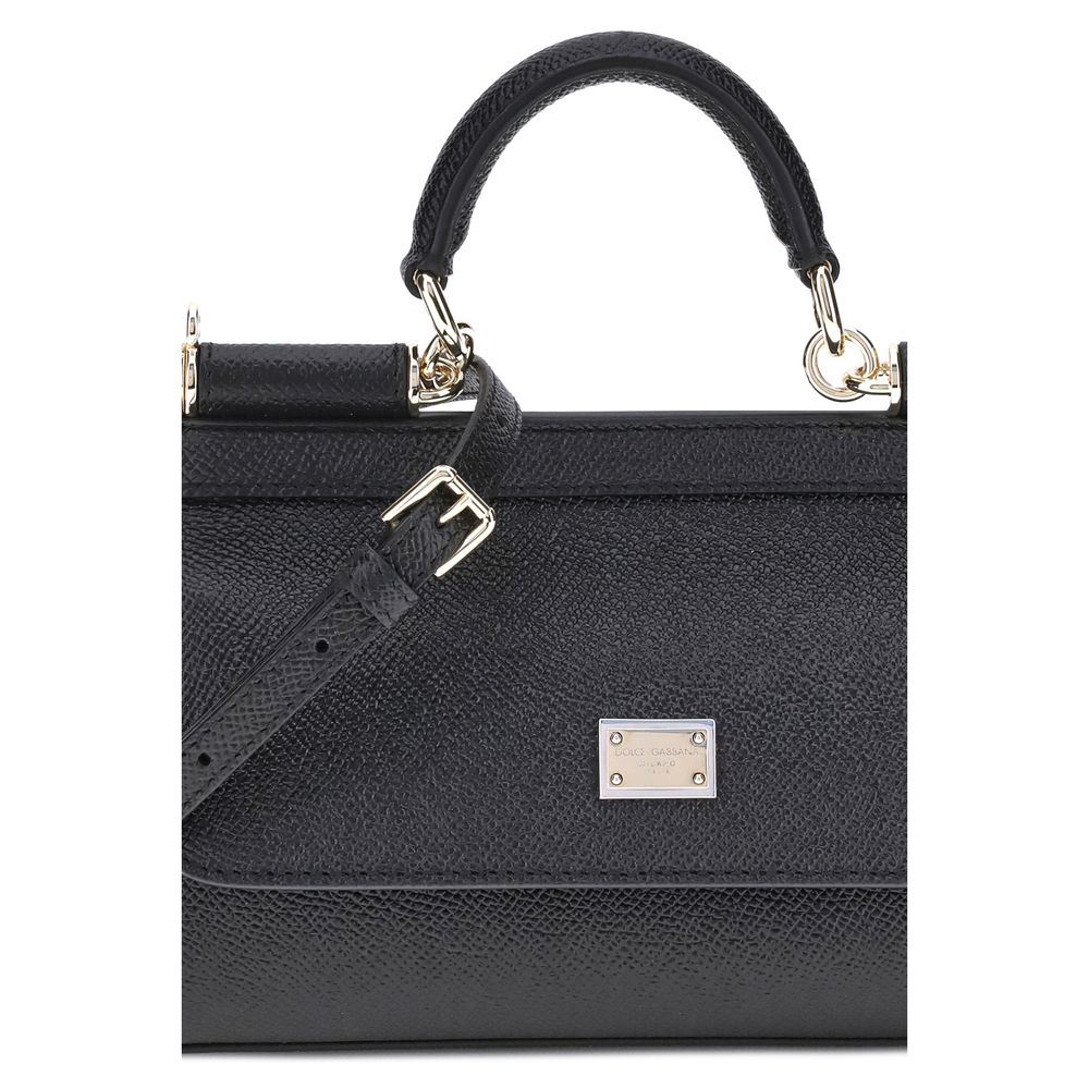 Black Calf Leather Bos Taurus Shoulder Bag