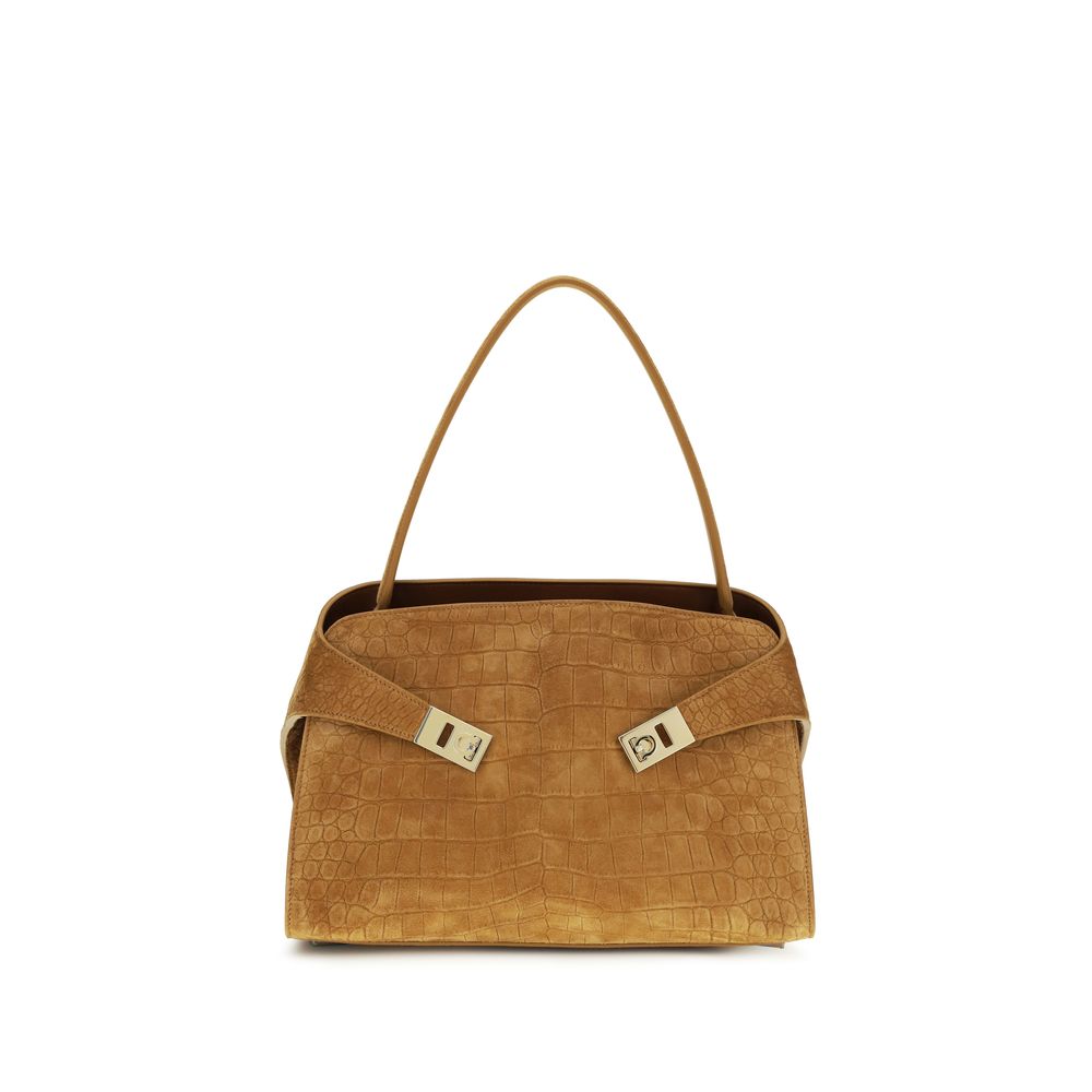 Beige Goatskin Shoulder Bag