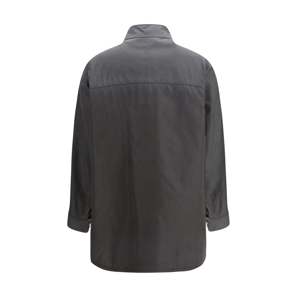 Gray Recycled Polyamide Coat