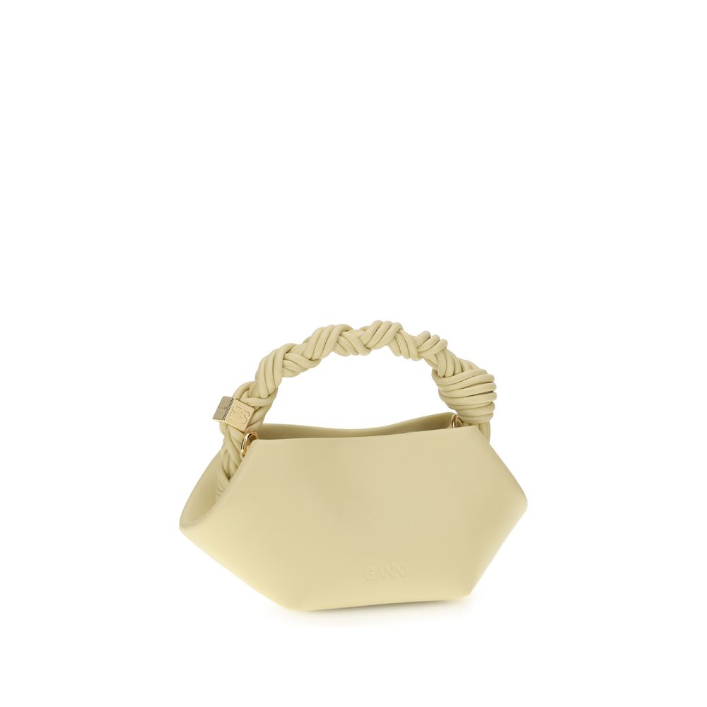 Bicolor Recycled Leather Shoulder Bag