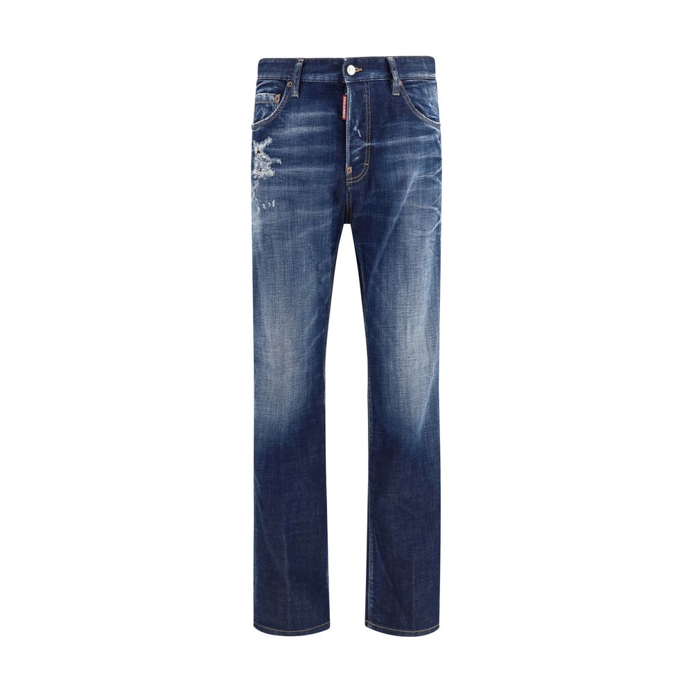 Blue Cotton Jeans Denim