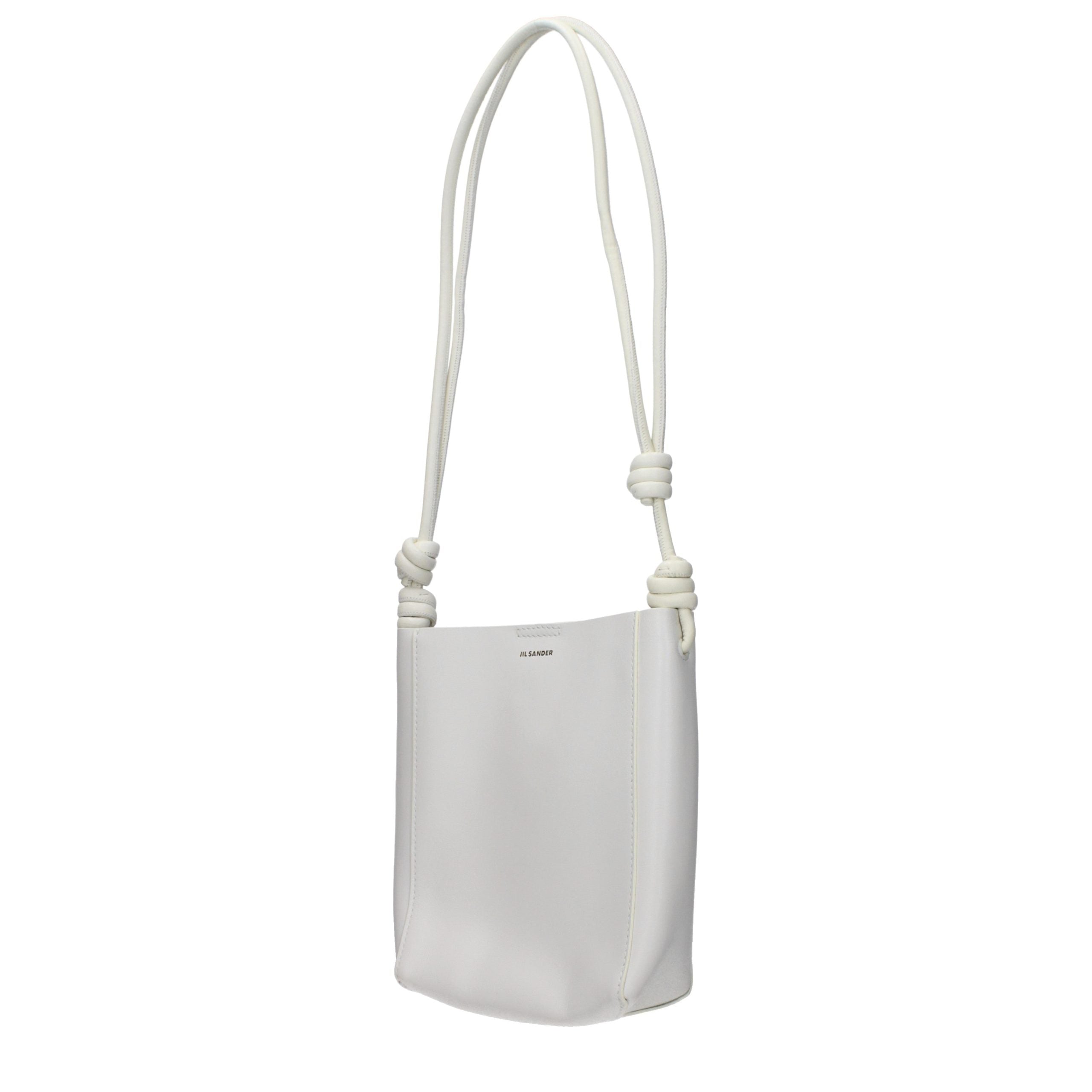 Beige Leather Shoulder Bag