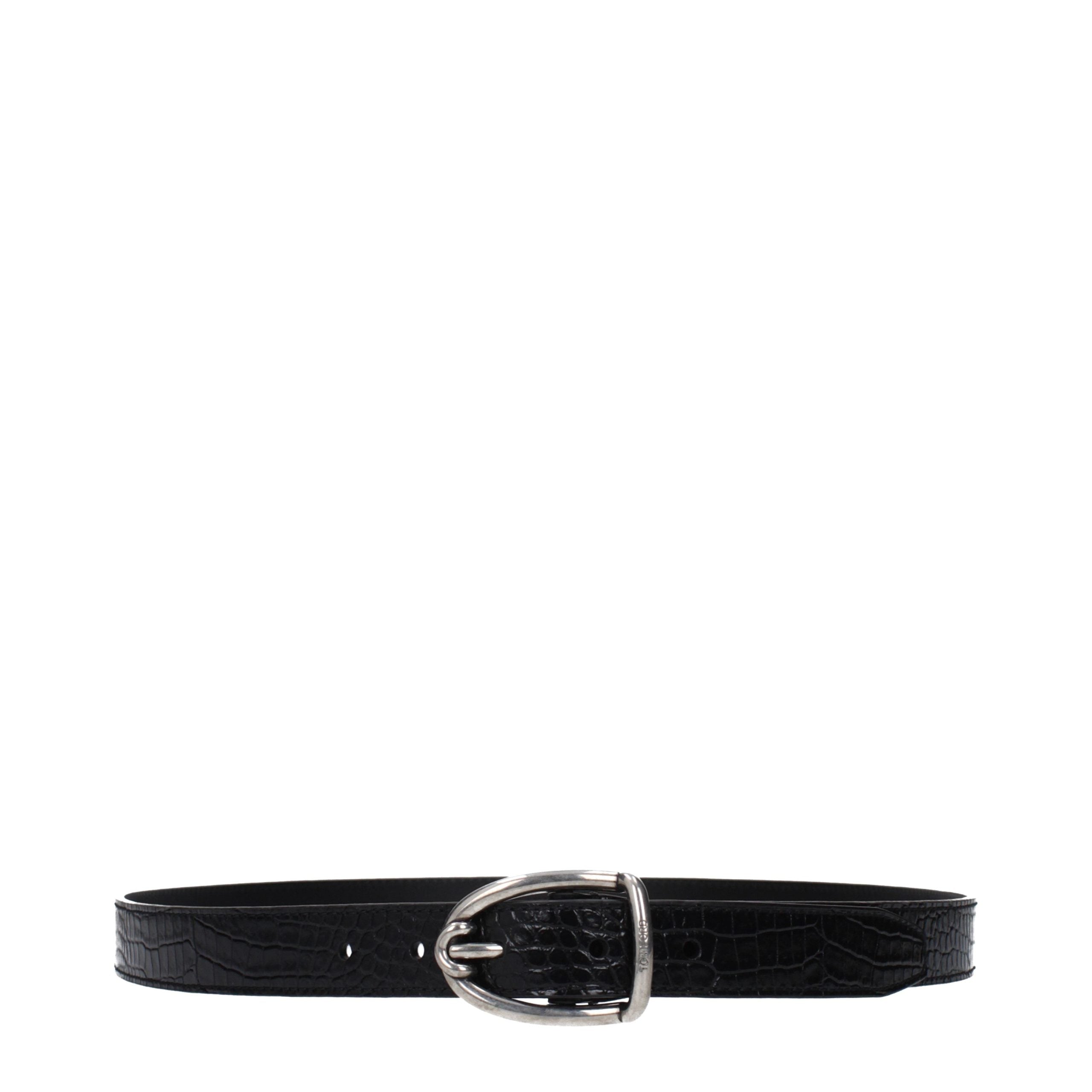 Black Leather Regular Belt