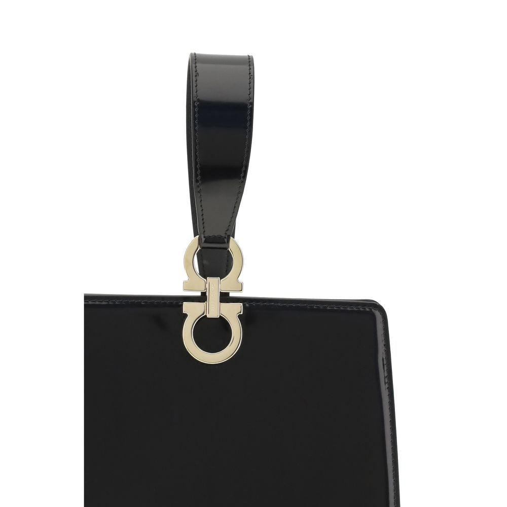Black Calf Leather Bos Taurus Clutch Bag