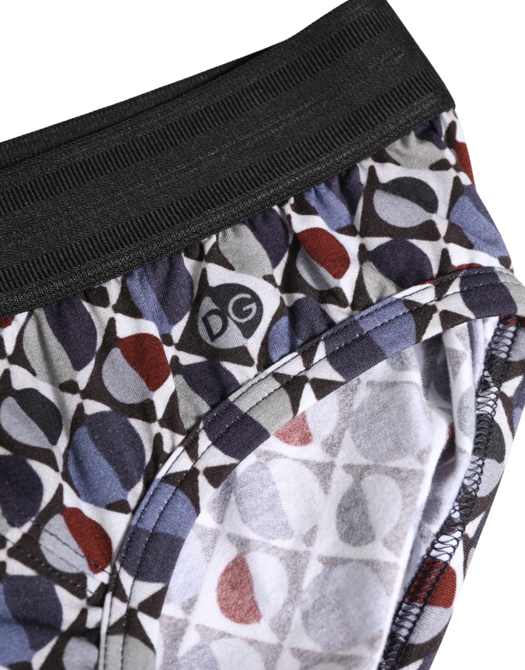 Multicolor Patterned Men Midi Brief Underwear