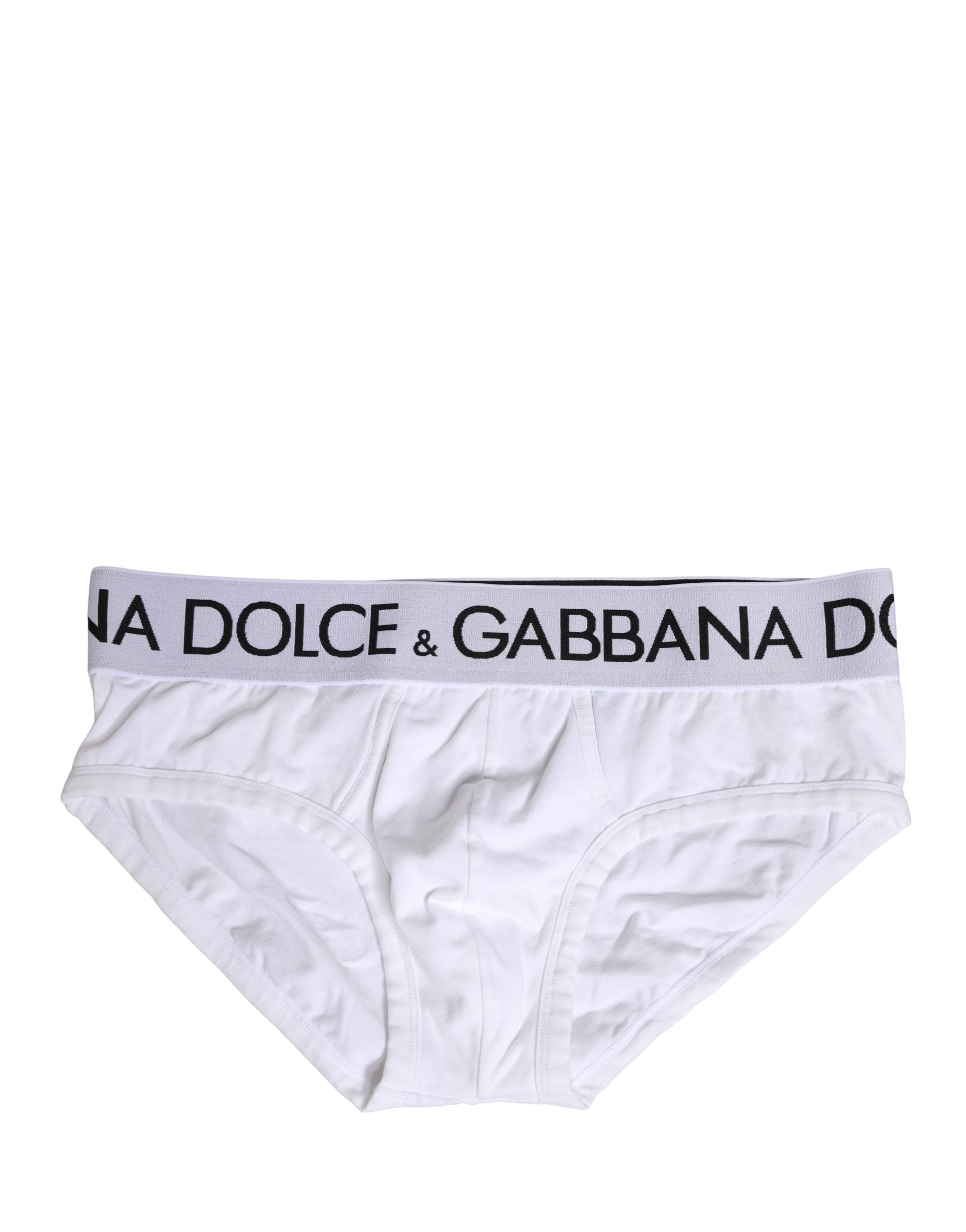 White Cotton Stretch Regular Brief Underwear