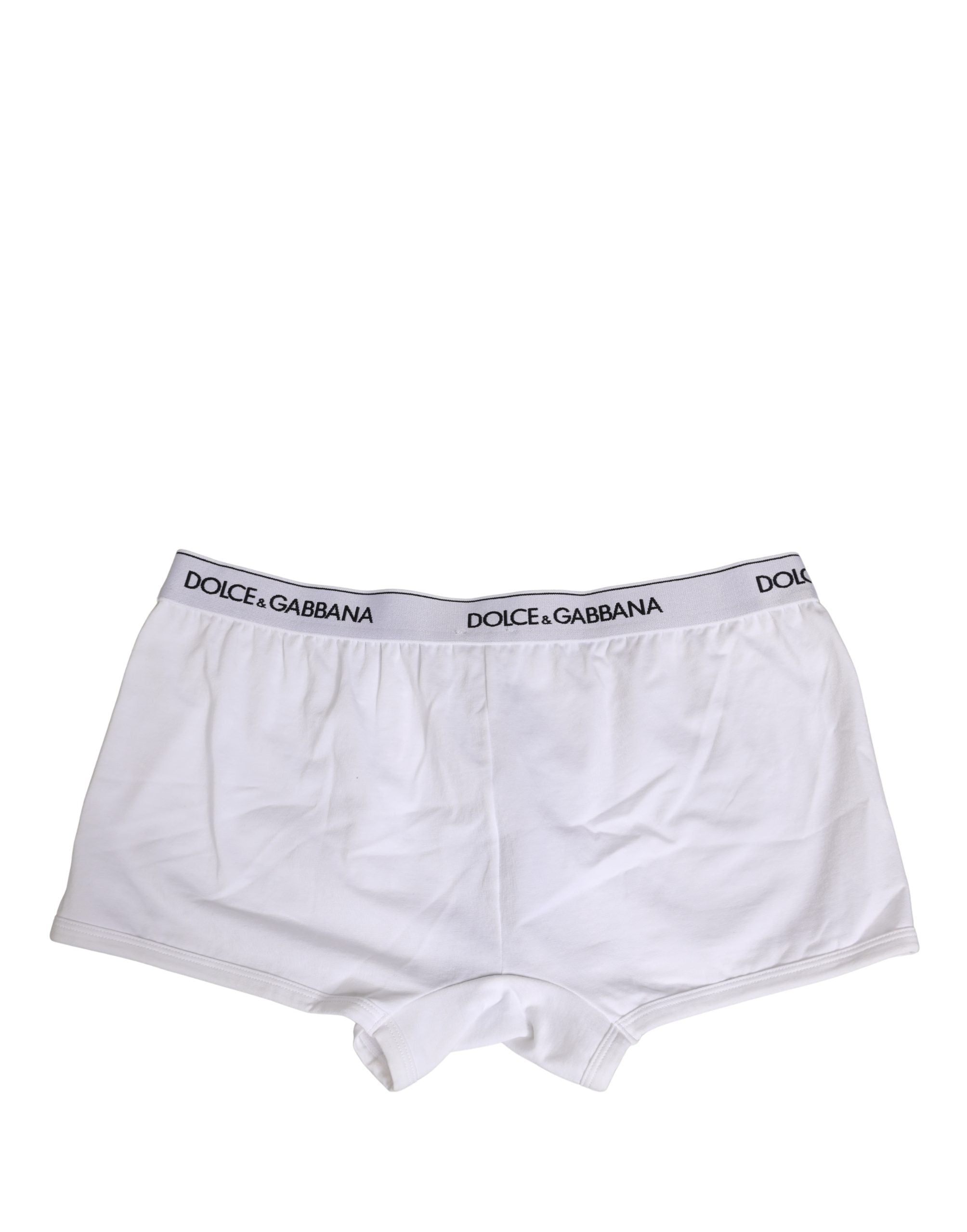 White Cotton Logo Waistband Regular Boxer Underwear