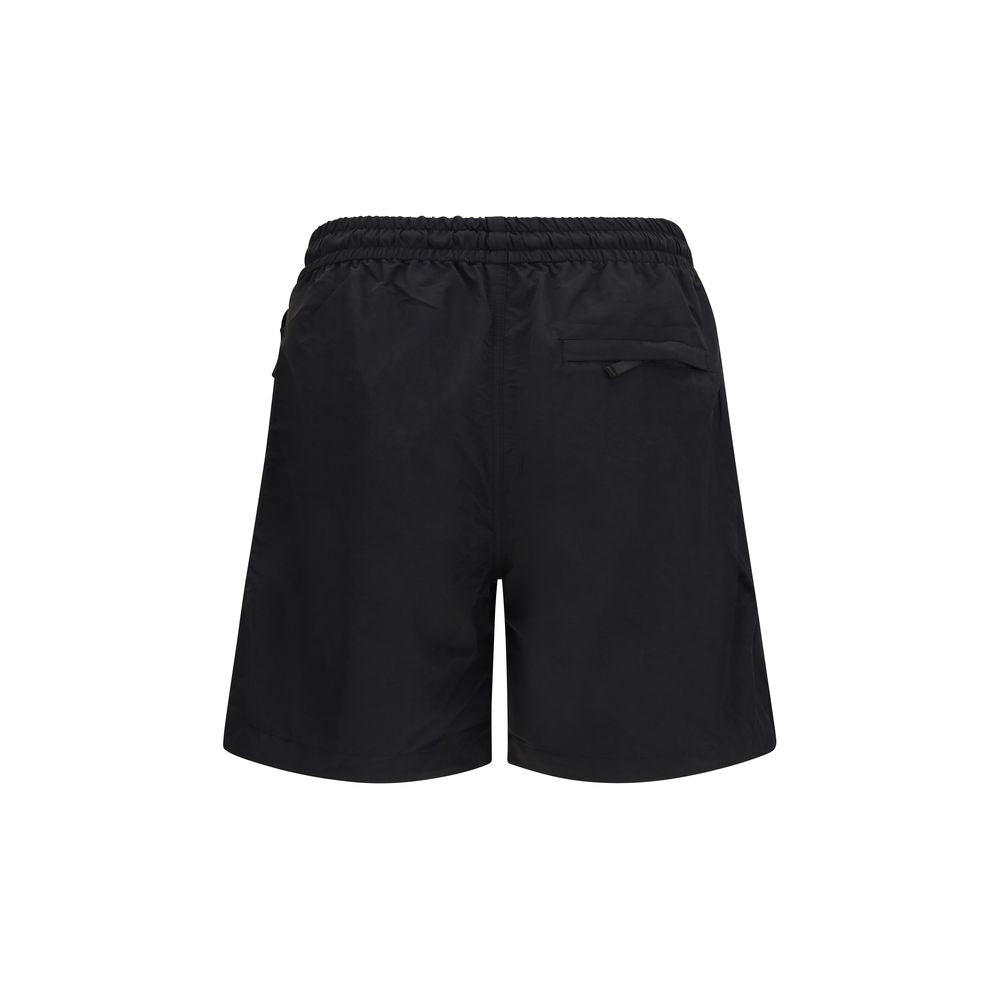 Black Nylon Bermuda Shorts