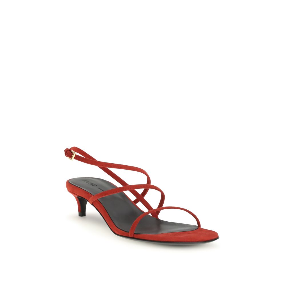 Multicolor Calf Leather Bos Taurus Stiletto Heel Sandals