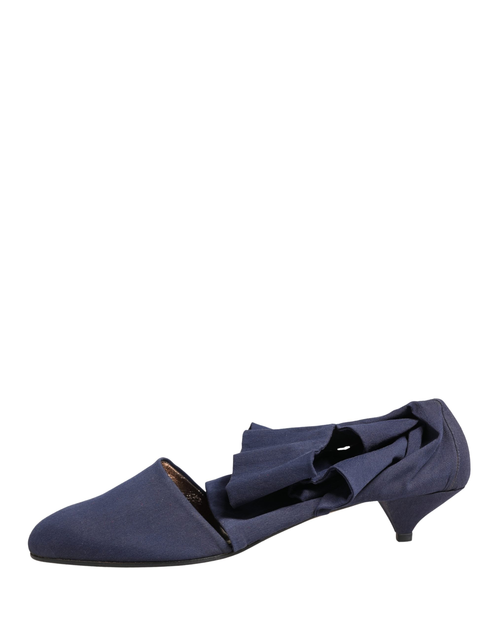 Blue Cotton Ankle Boots Shoes