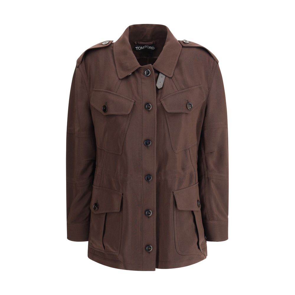 Brown Viscose Coat