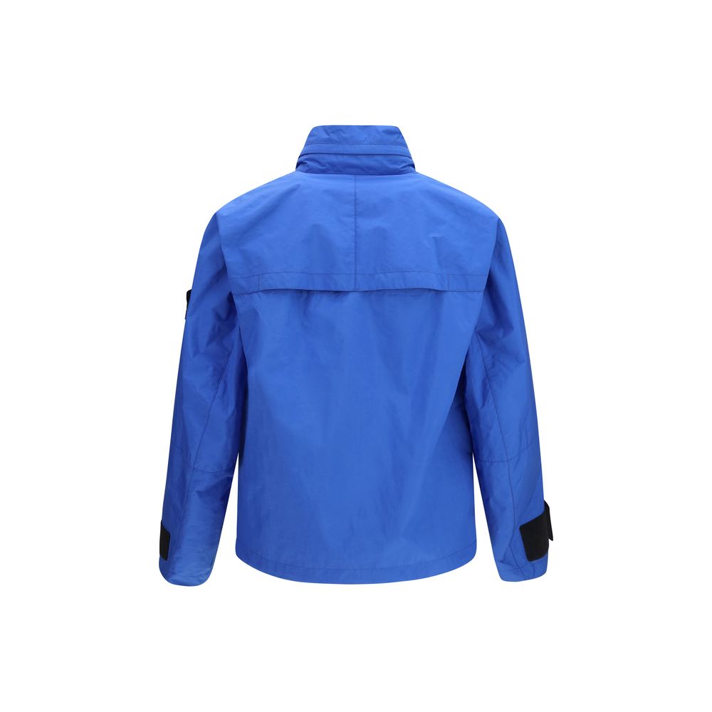Blue Polyester Shell Jacket