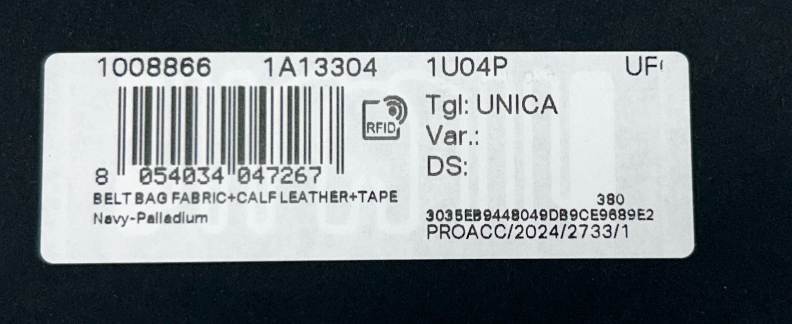 Versace Medusa Navy Nylon Belt Bag Waist Fanny Pack Purse
