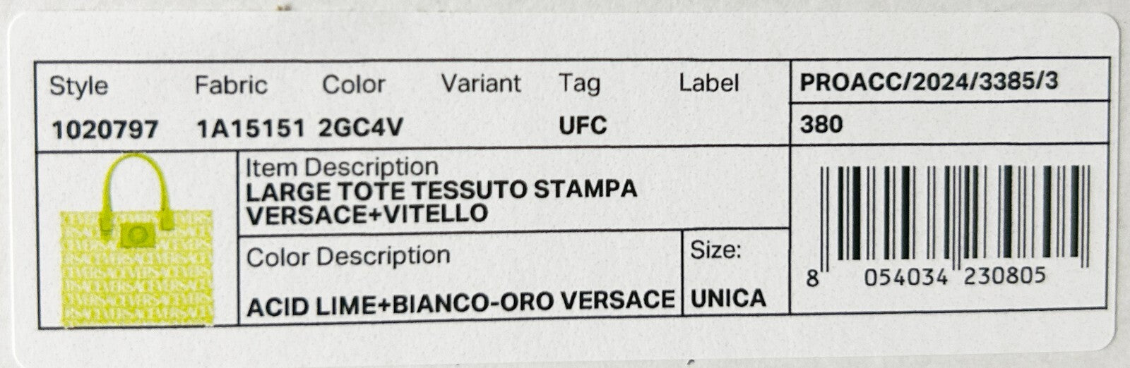 Versace Medusa Large Canvas Large Tote Bag