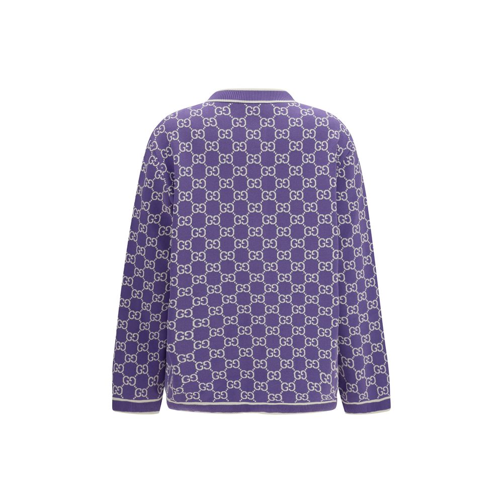 Purple Cotton Cardigan