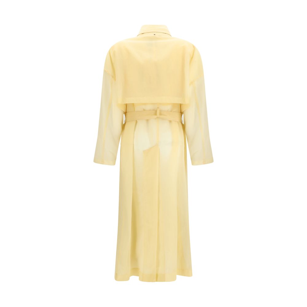 Beige Nylon Coat