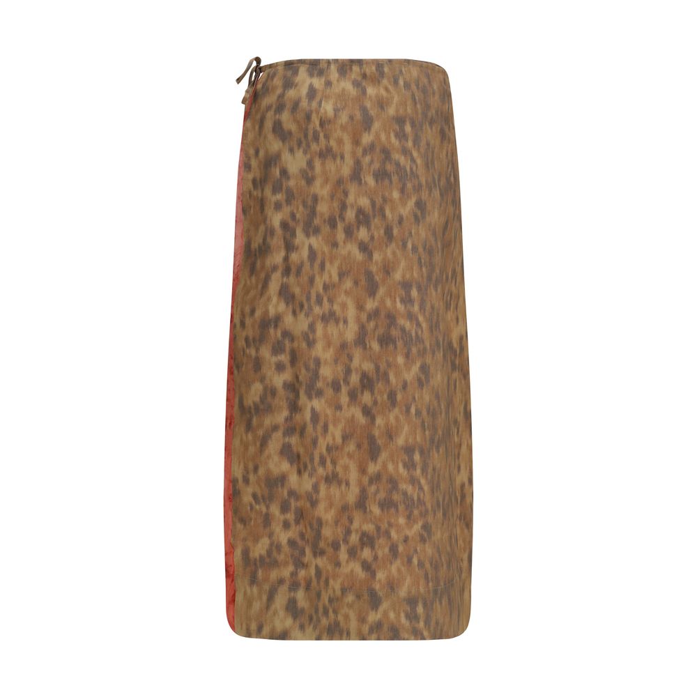 Multicolor Polyester Skirt