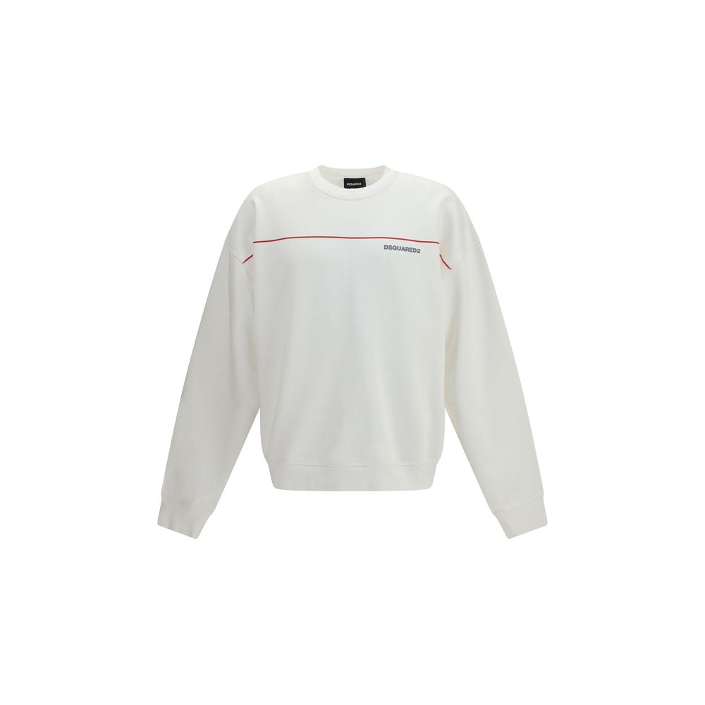 White Cotton Sweatshirt