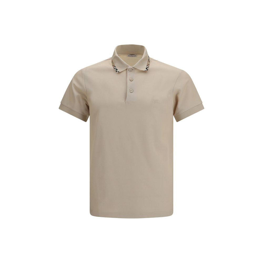 Beige Cotton Polo Shirt
