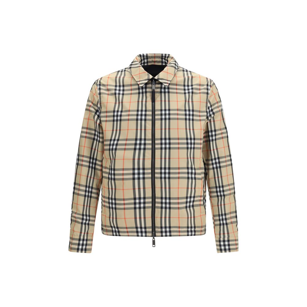 Black Polyamide Full-Length Jacket