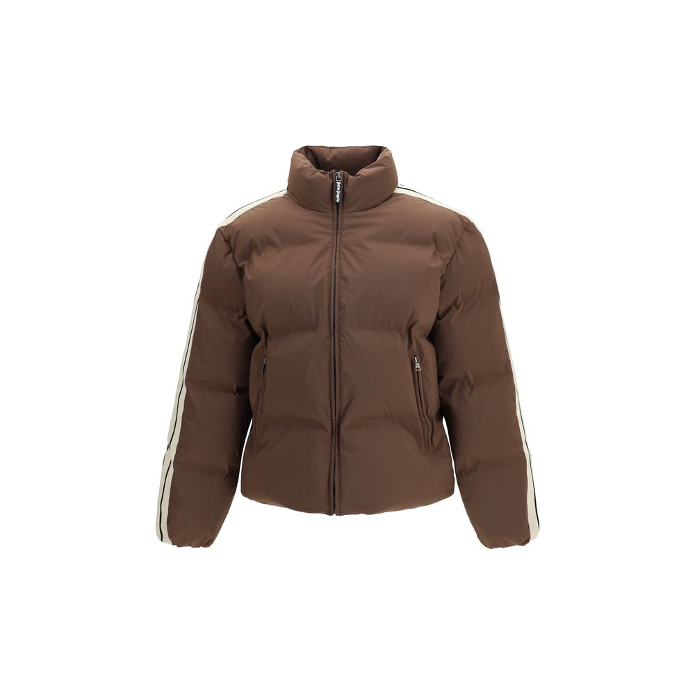 Brown Polyamide Full-Length Jacket