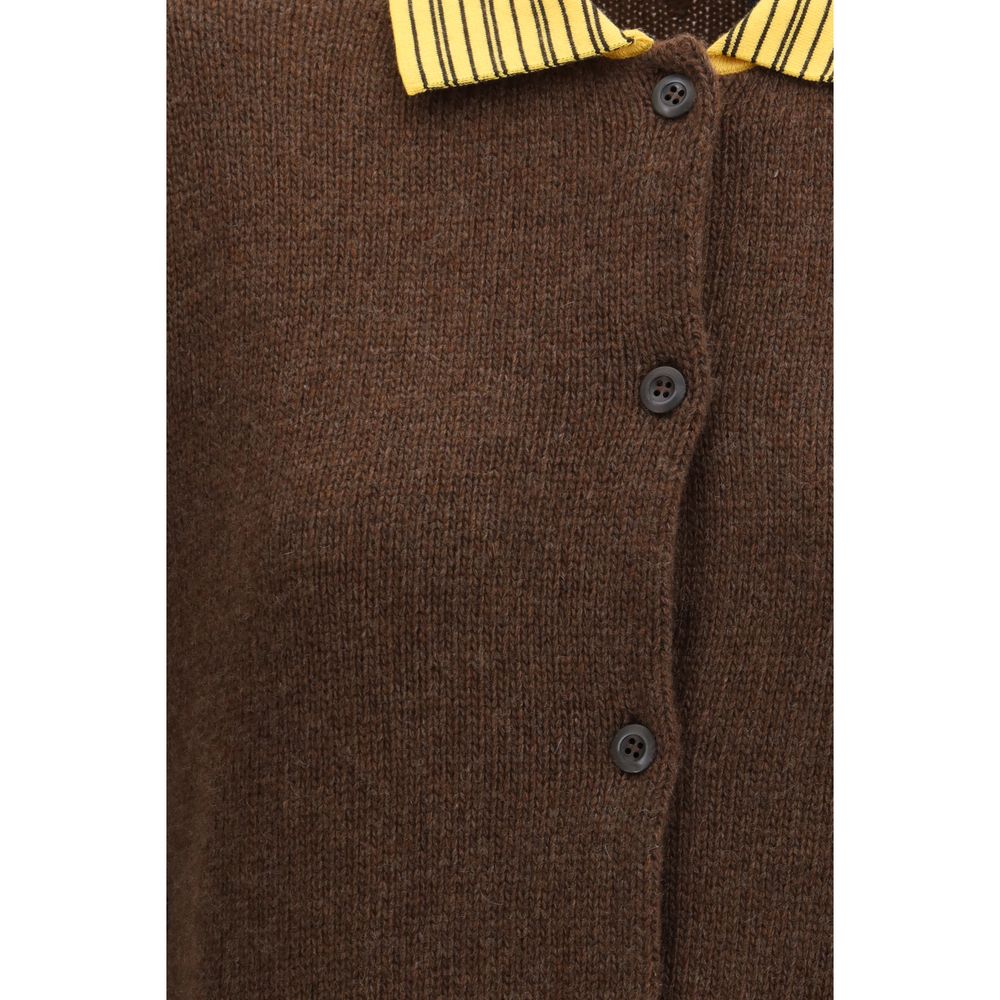 Brown Cashmere Cardigan