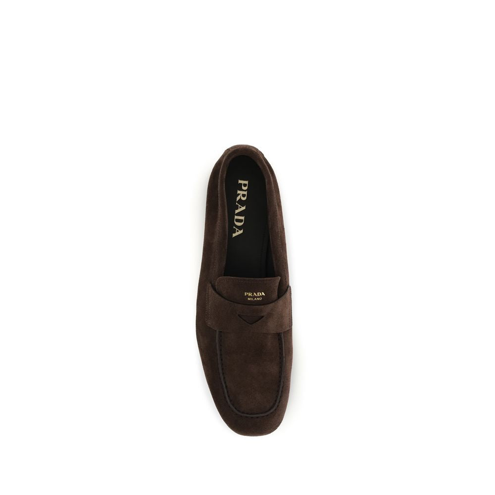 Brown Calf Leather Bos Taurus Slip-On Loafers