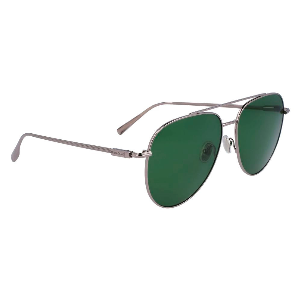 Gray Metal Sunglasses