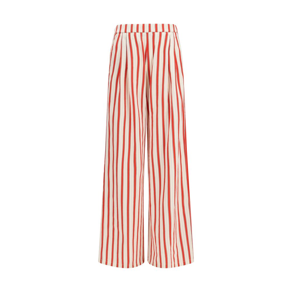 Multicolor Cotton Casual Pants