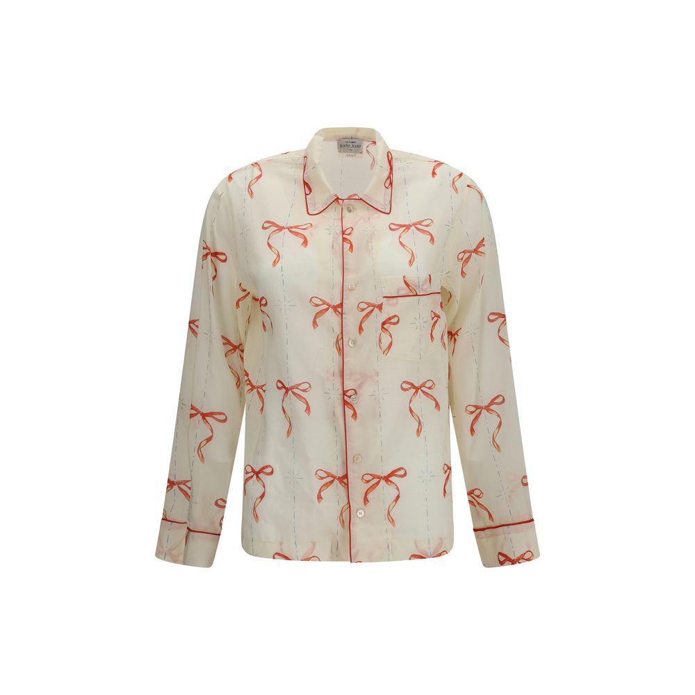 Beige Cotton Pattern Shirt