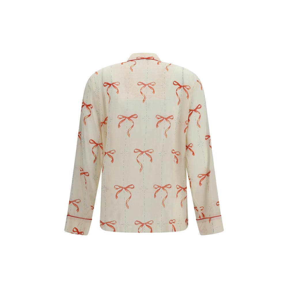 Beige Cotton Pattern Shirt