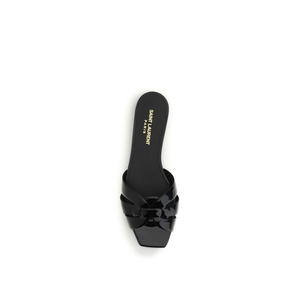 Black Calf Leather Bos Taurus Sandals