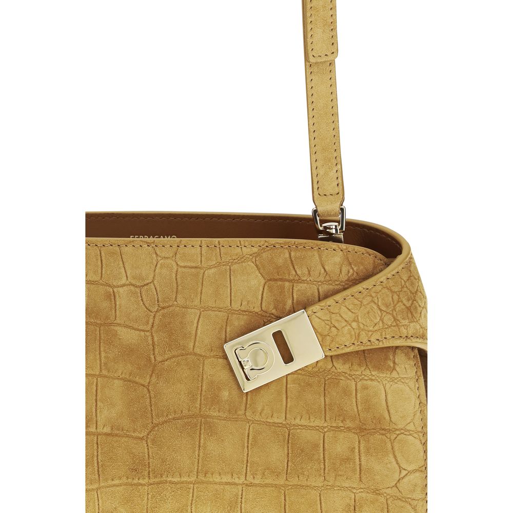 Beige Calf Leather Bos Taurus Clutch Bag
