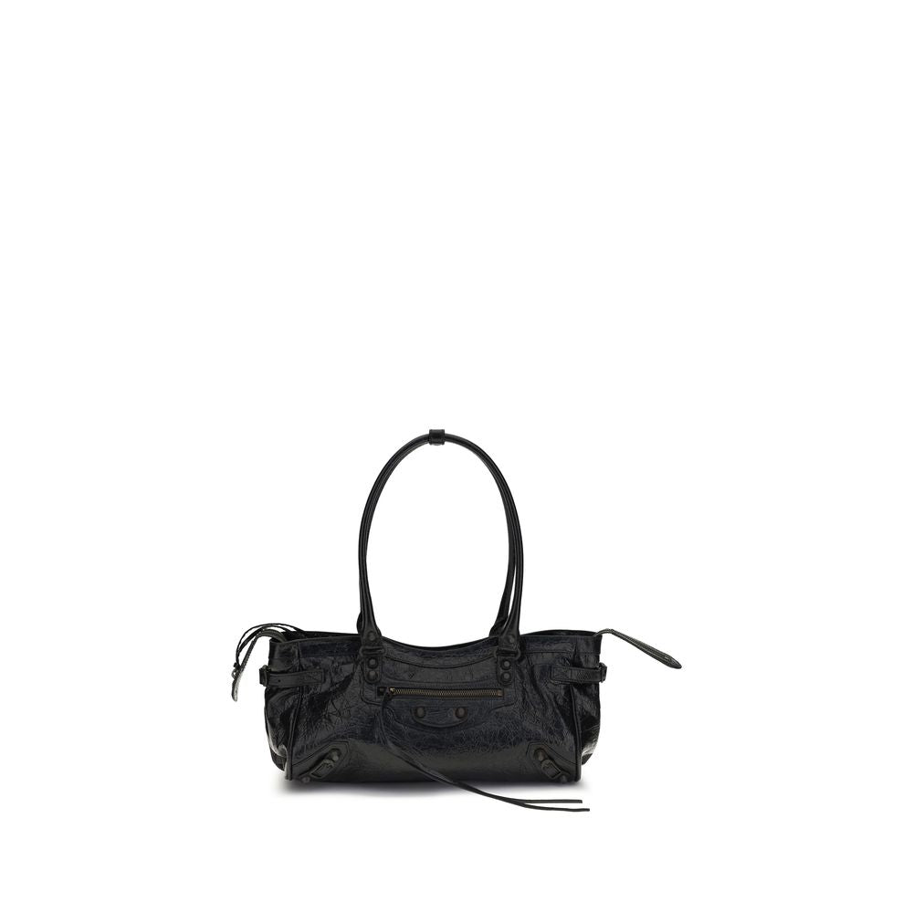 Black Calf Leather Bos Taurus Shoulder Bag