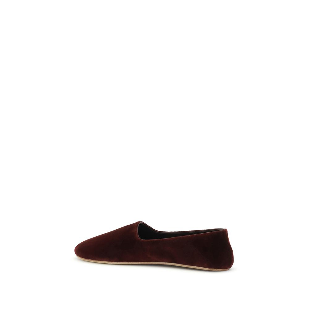 Bordeaux Cotton Slip-On Loafers