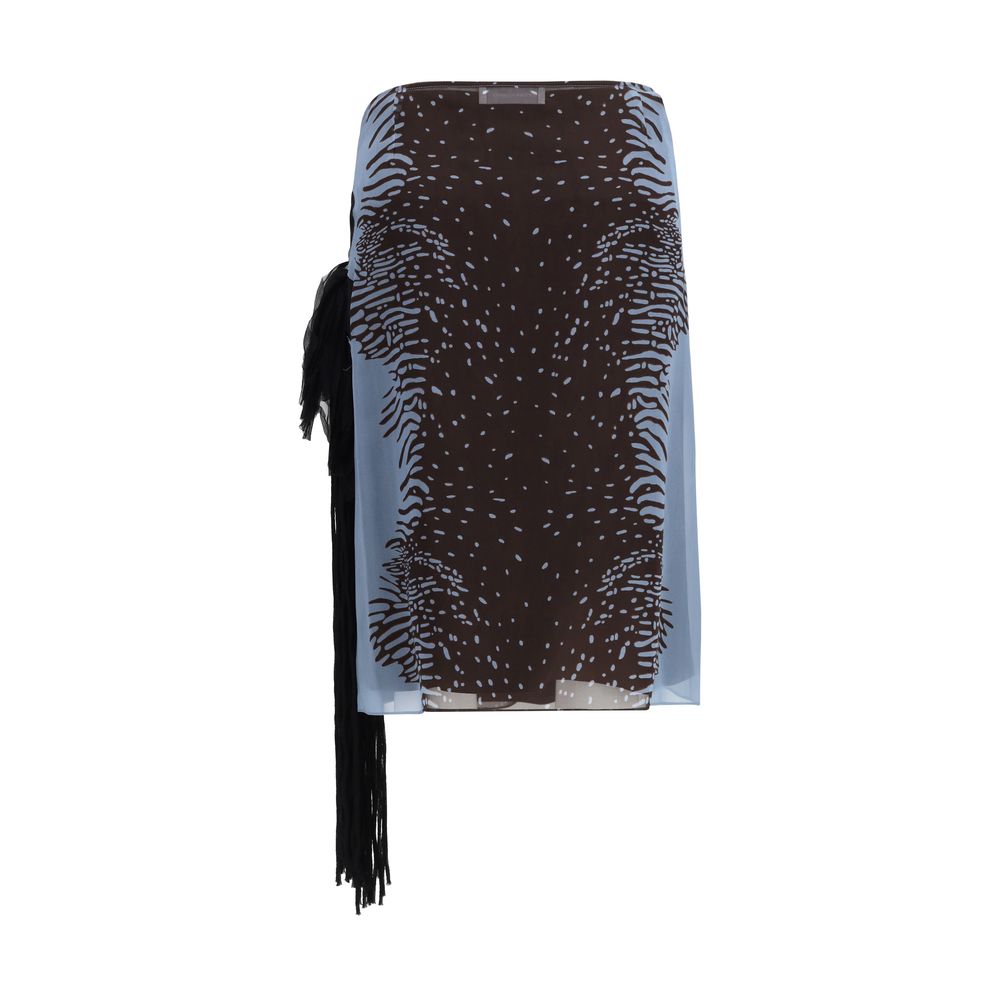 Multicolor Silk Skirt