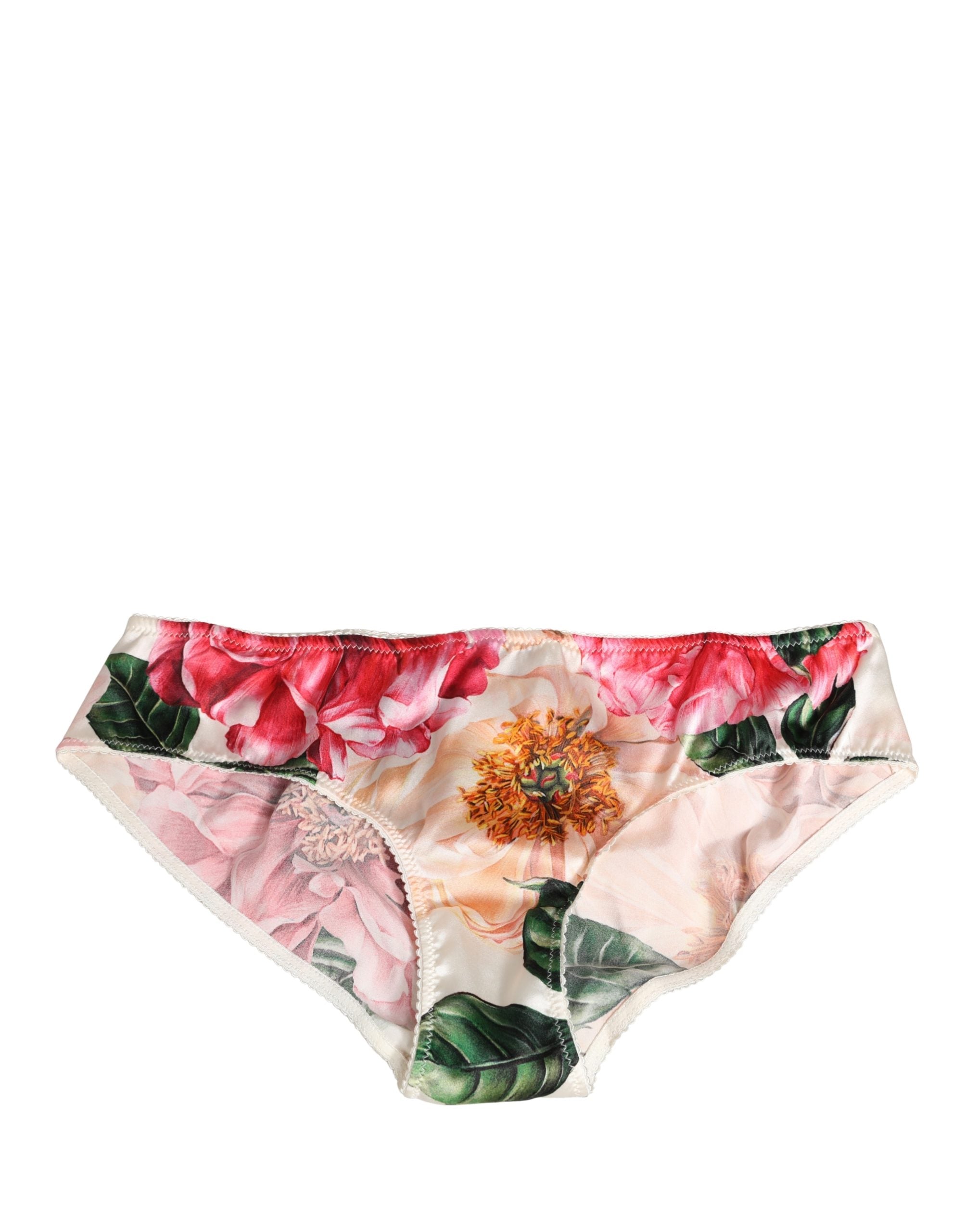 Black Lily Print Nylon Bottom Beachwear Swimwear
