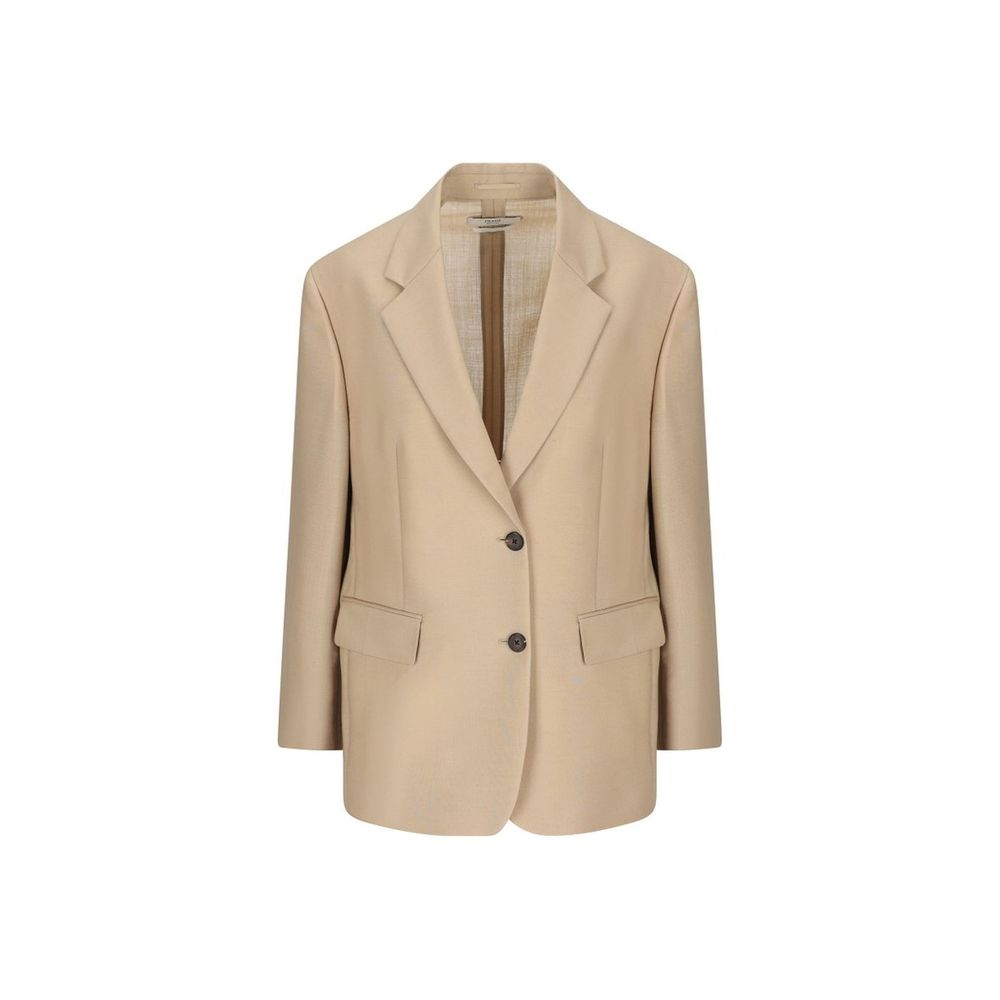 Beige Mohair Blazer