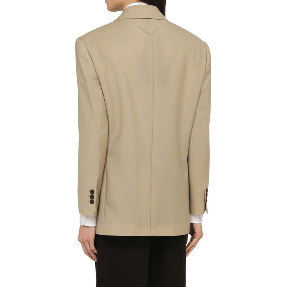 Beige Mohair Blazer