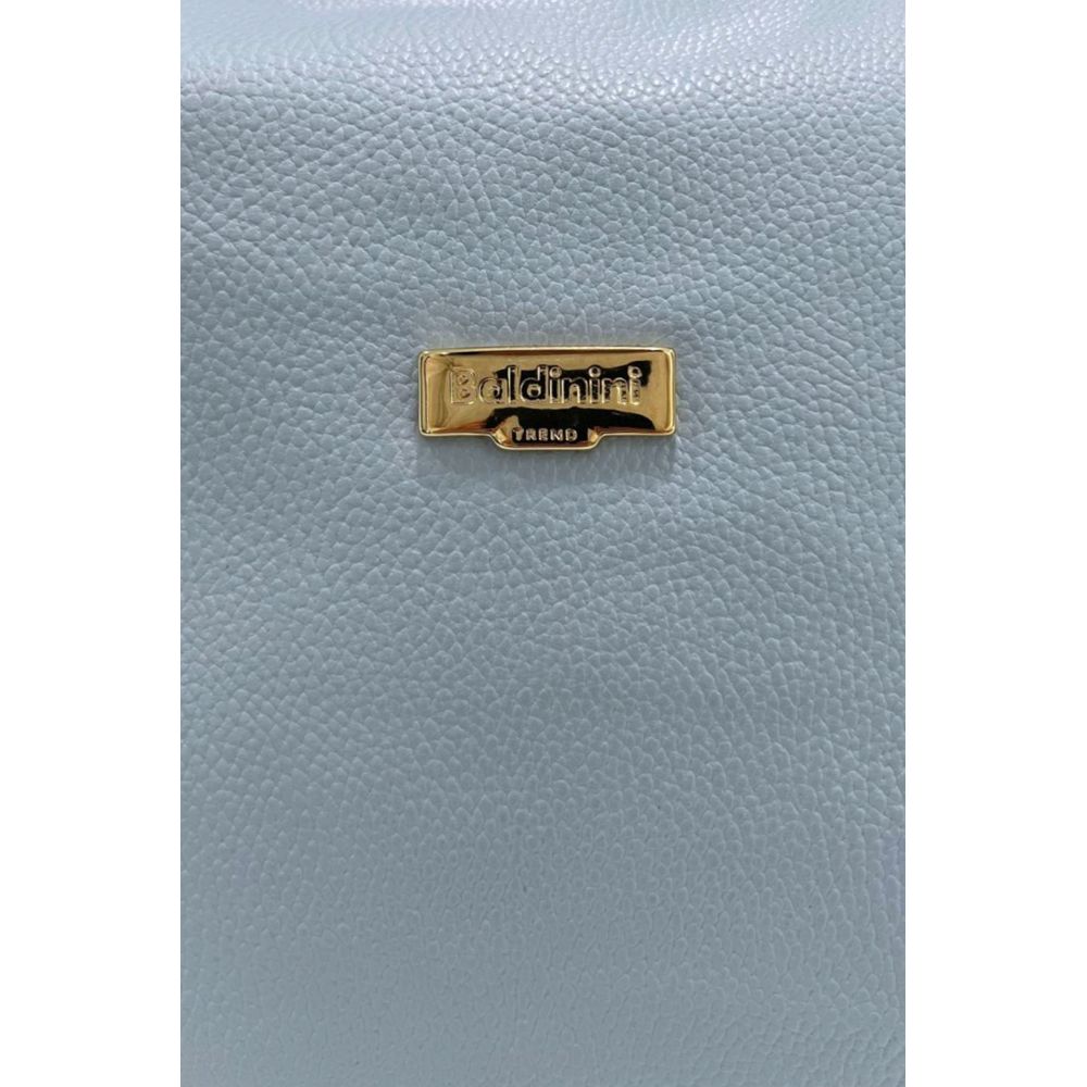 Blue Cowhide Clutch Bag