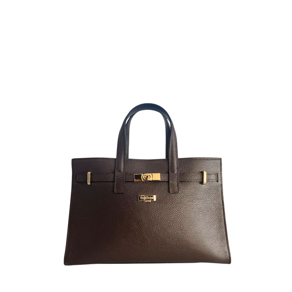 Brown Cowhide Shoulder Bag