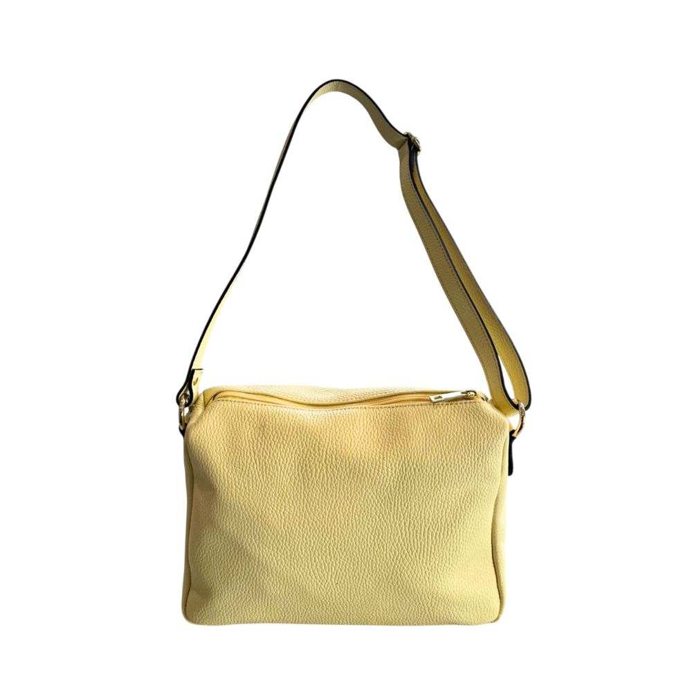 Bicolor Cowhide Crossbody Bag