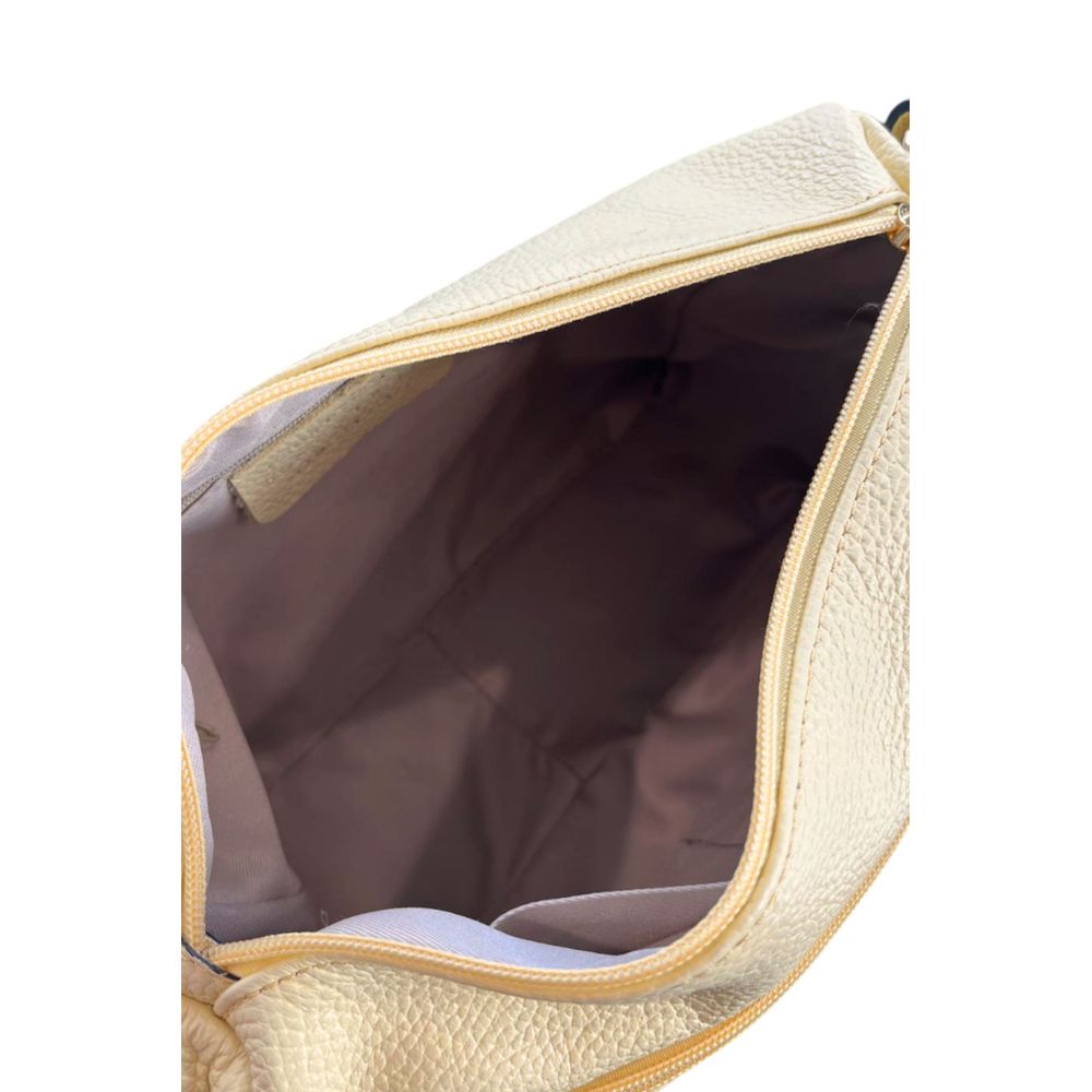 Bicolor Cowhide Crossbody Bag