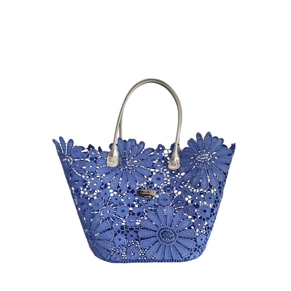 Blue PU Women Handbag