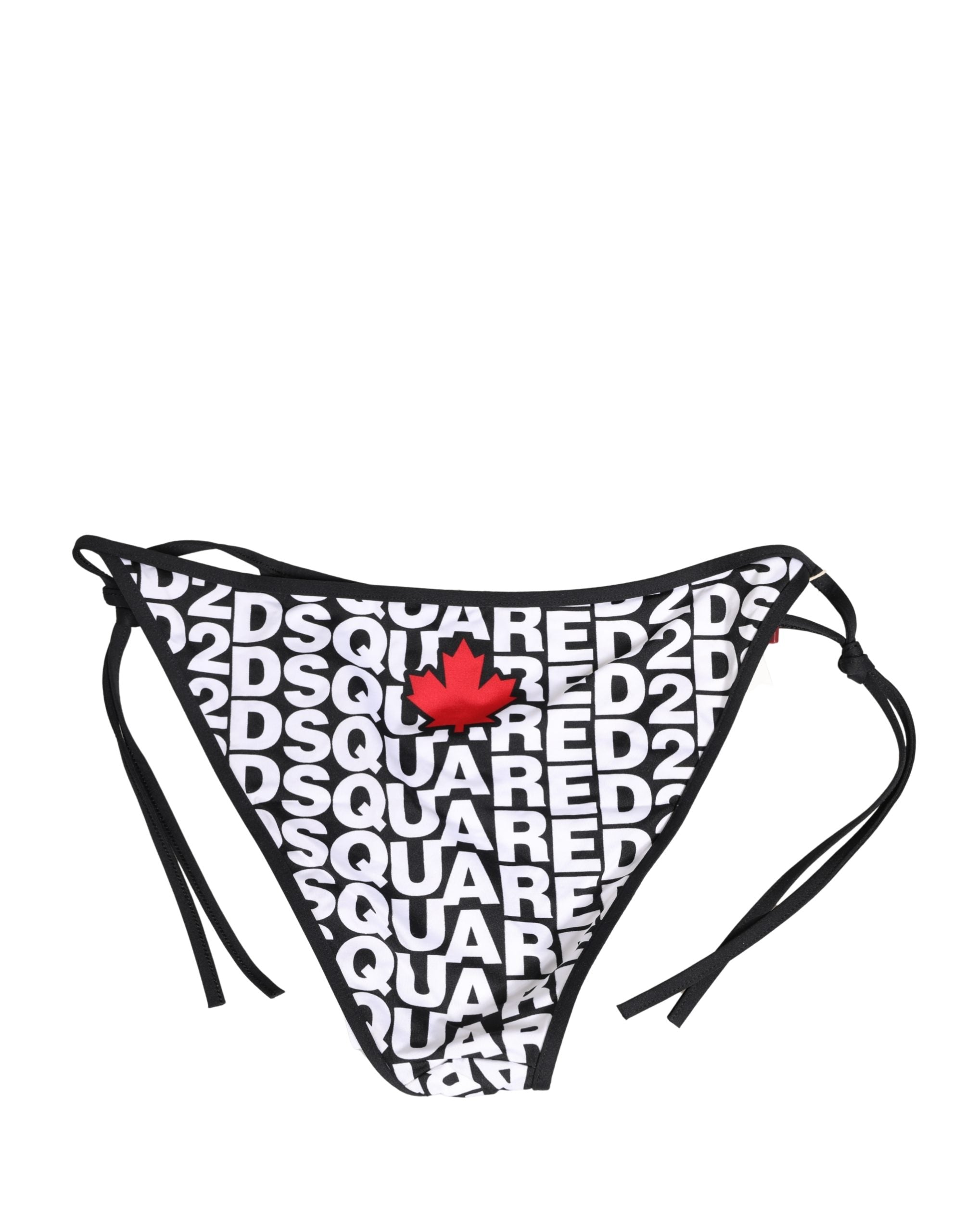 Multicolor Nylon Logo Print Bikini Bottom Swimwear