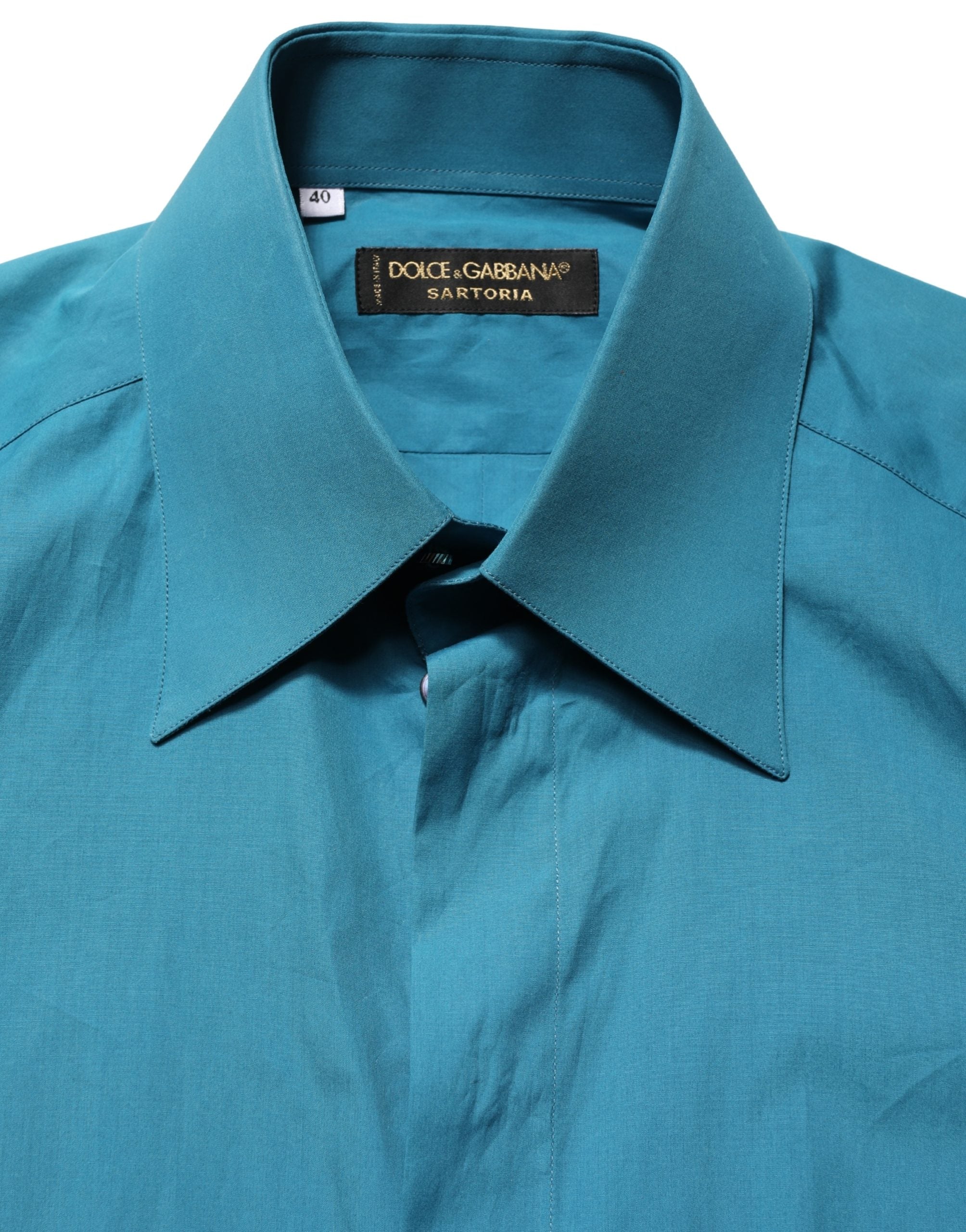 Blue SARTORIA Long Sleeve Cotton Dress Shirt