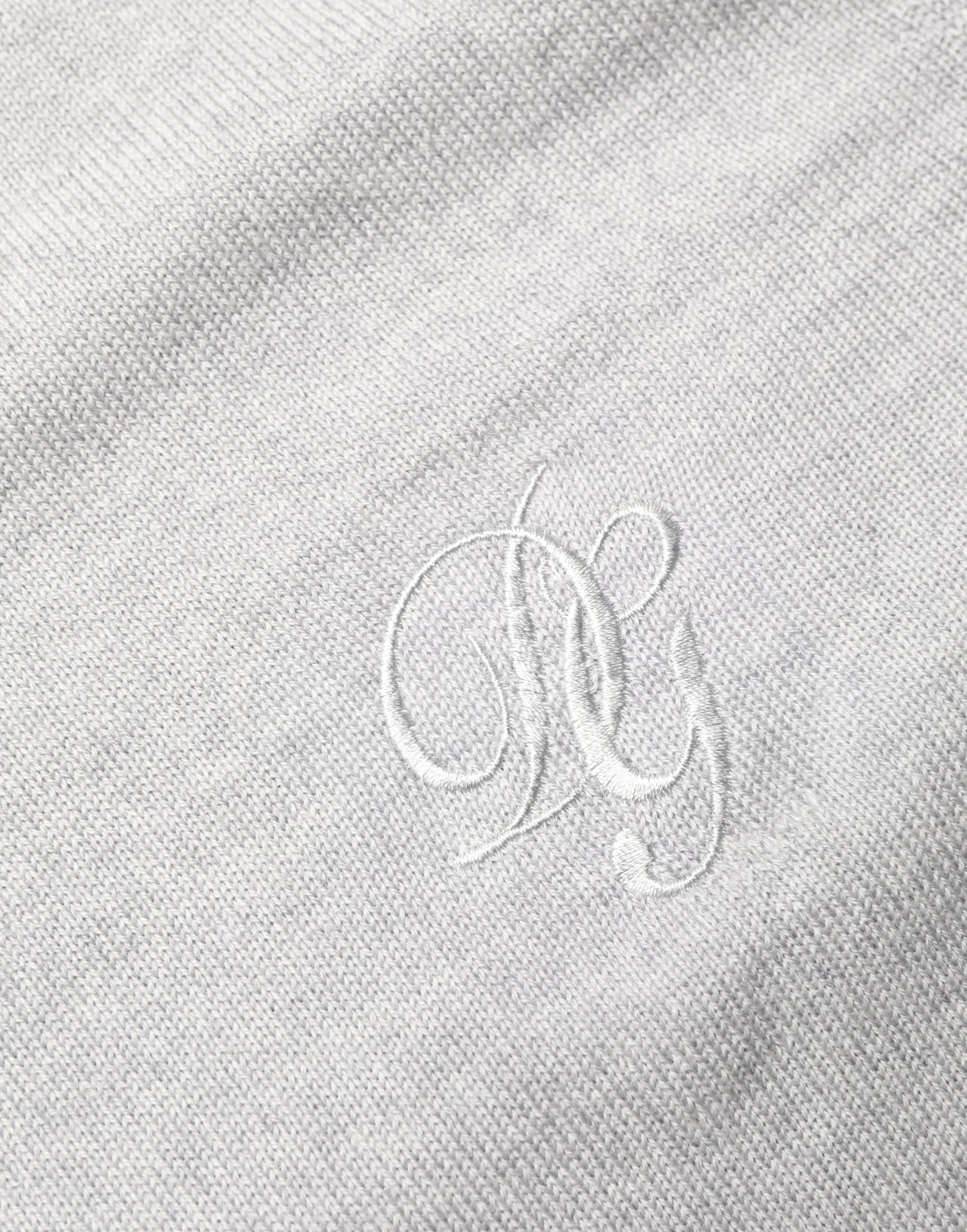 Gray Long Sleeves Crew Neck Pullover Sweater