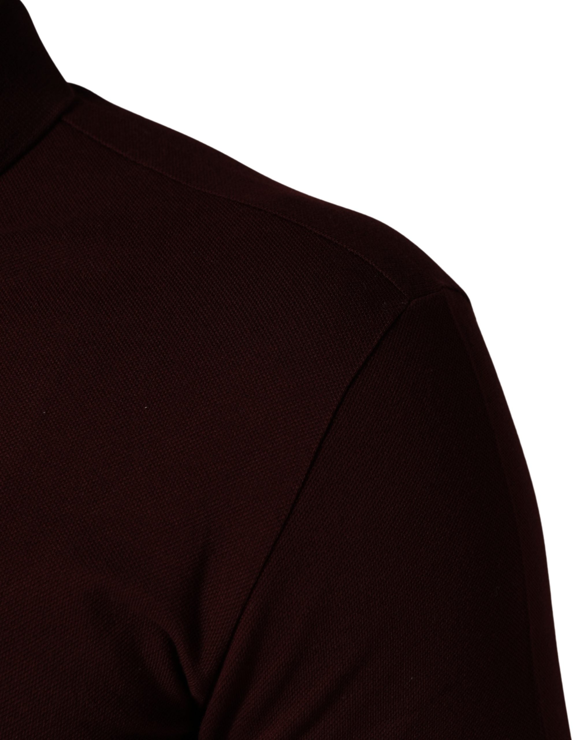Maroon Collared Short Sleeves Polo T-shirt