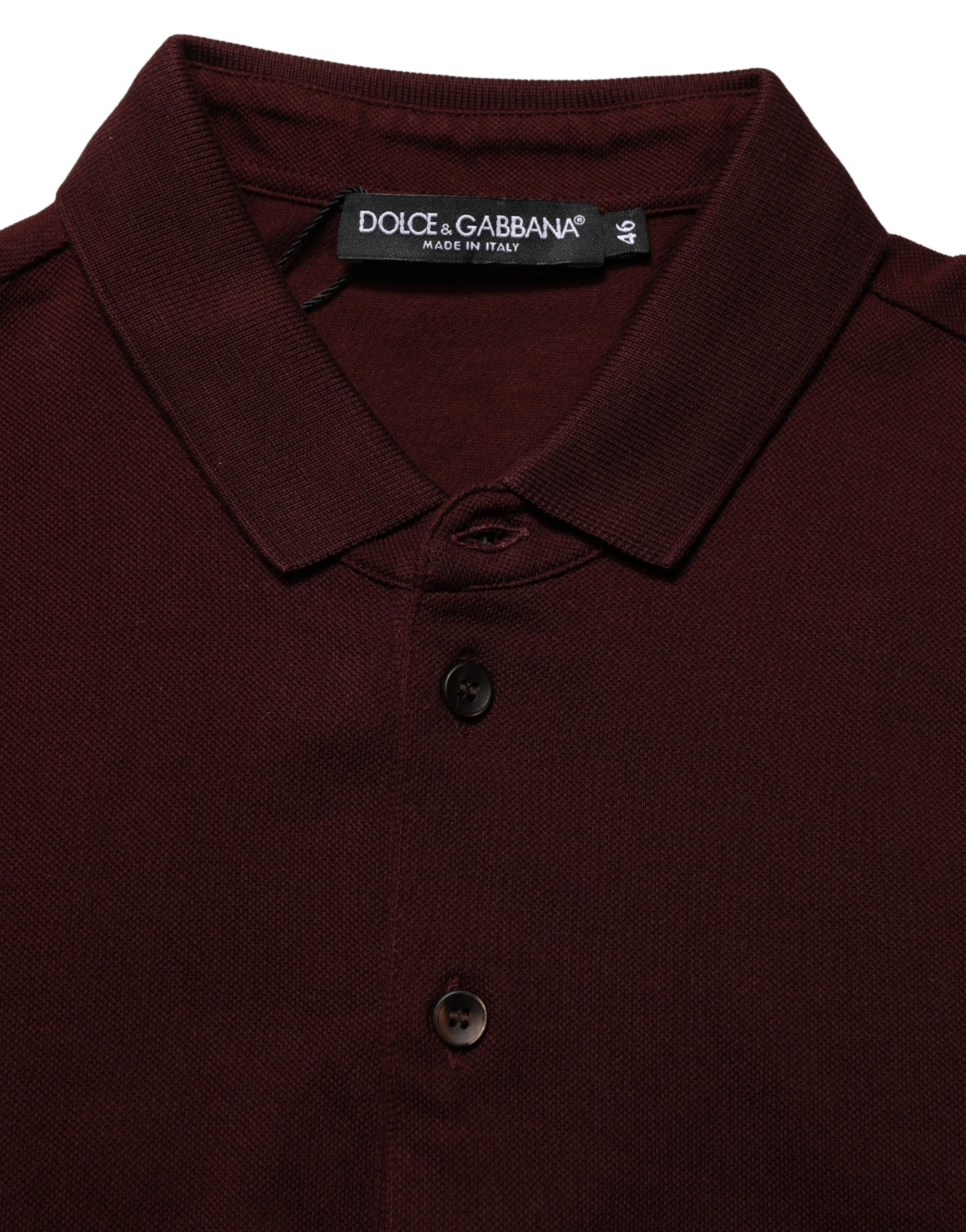Maroon Collared Short Sleeves Polo T-shirt